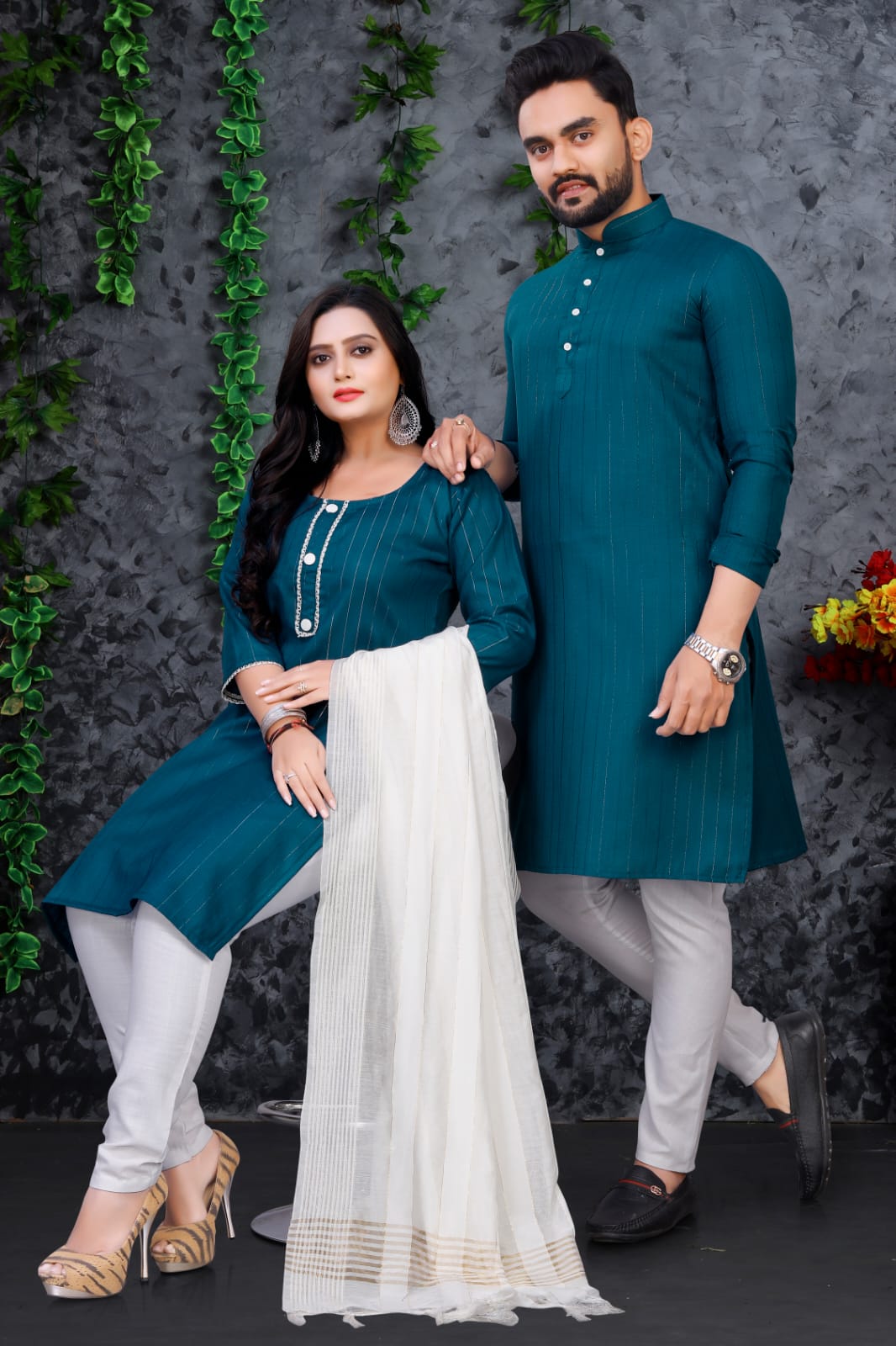 Fg S1 To S5 Designer Couple Kurta Catalog